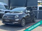 Fiat 500 1.0 Hybrid Lounge met panoramisch dak, luxe afwerki, Voorwielaandrijving, Gebruikt, Zwart, Leder en Stof