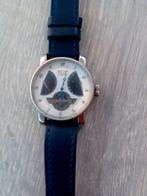 Als nieuw Davis open balance mechanisme, Sieraden, Tassen en Uiterlijk, Horloges | Heren, Overige merken, Leer, Staal, Polshorloge