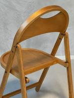 OTK klapstoelen 2x vintage retro folding chairs prijs p/stuk, Huis en Inrichting, Stoelen, Ophalen, Gebruikt, Twee, Bruin