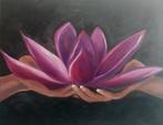 Lotus, Ophalen of Verzenden, Nieuw, Schilderij, Minder dan 50 cm