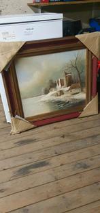 Heel mooi groot schilderij gesigneerd., Ophalen of Verzenden, Zo goed als nieuw, Schilderij, 50 tot 75 cm