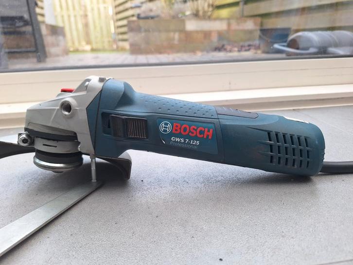 Bosch Professional GWS 7-125 Haakse Slijper, Doe-het-zelf en Verbouw, Gereedschap | Slijpmachines, Zo goed als nieuw, Haakse handslijpmachine