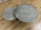 Nieuw in doos set van 2 salontafels, 50 tot 100 cm, Rond, Nieuw, 50 tot 100 cm