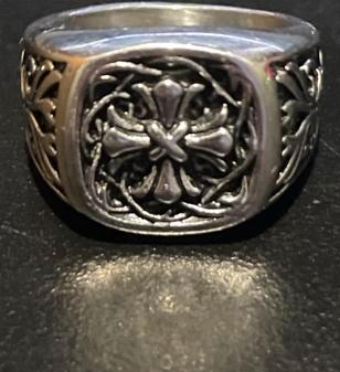 RVS Ring - Verkleurt niet!, Sieraden, Tassen en Uiterlijk, Ringen, Gebruikt, Dame of Heer, Zilver, IJzer of Staal, Ophalen