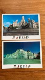 2 Ansichtkaarten : Madrid - plaza de Cibeles en palacio Real, Ophalen of Verzenden, 1980 tot heden, Ongelopen, Spanje