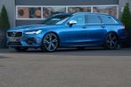 Volvo V90 2.0 T4 R-Design| Panoramadak | H&K | HUD |Trekhaak, Blauw, 93 €/maand, Onderhoudsboekje, 750 kg
