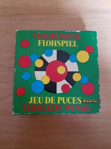 Vintage Vlooienspel / Tiddledy Winks - Papita beschikbaar voor biedingen