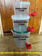 drinkemmers voor kippen, duiven enz.... altijd schoon water, Dieren en Toebehoren, Pluimvee, Vrouwelijk, Kip