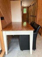 Nog zeer mooie tafel met 4 stoelen, Huis en Inrichting, Tafels | Eettafels, Ophalen, 100 tot 150 cm, 50 tot 100 cm, Zo goed als nieuw