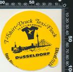 Sticker: Textilwerbung Dusseldorf, Ophalen of Verzenden, Zo goed als nieuw, Bedrijf of Vereniging
