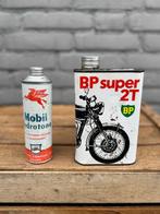 Vintage Mobil & BP Olieblikken, Gebruikt, Gebruiksvoorwerp, ., Ophalen of Verzenden