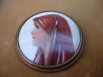 PORSELEINE BROCHE LIMOGES, Sieraden, Tassen en Uiterlijk, Antieke sieraden, Verzenden, Overige materialen, Broche