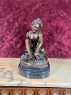 NAPOLITAANSE NAAKTE VISSERS JONGEN SCHIDPAD., Antiek en Kunst, Ophalen of Verzenden