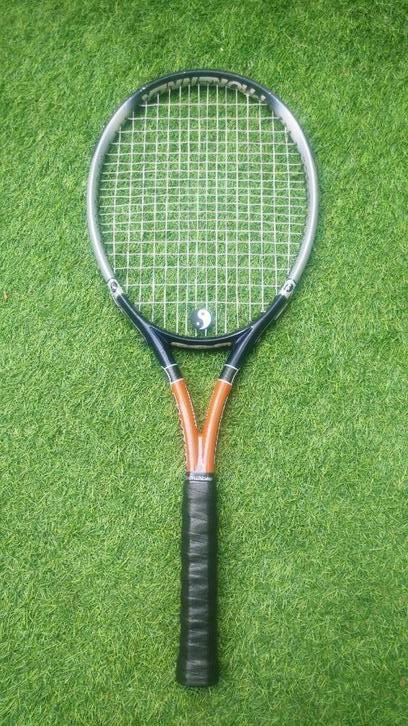 ProKennex titanium Destiny L3 grijs-oranje-zwart, Sport en Fitness, Tennis, Gebruikt, Racket, Overige merken, L3, Ophalen of Verzenden