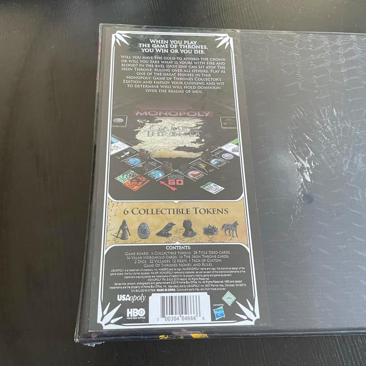 Game of Thrones Monopoly - Collector's Edition, Hobby en Vrije tijd, Gezelschapsspellen | Bordspellen, Nieuw, Een of twee spelers