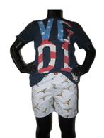 Super toffe licht blauwe vogel short van ZARA mt 104., Broek, Gebruikt, Verzenden, Zara