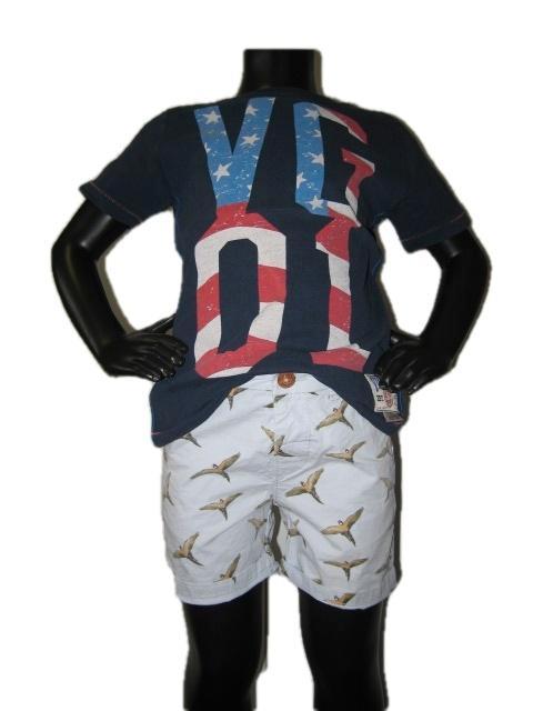 Super toffe licht blauwe vogel short van ZARA mt 104., Kinderen en Baby's, Kinderkleding | Maat 104, Gebruikt, Jongen, Broek, Verzenden