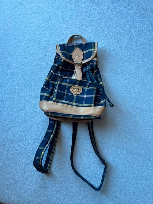Vintage rugtas Club Fontainebleau, Sieraden, Tassen en Uiterlijk, Tassen | Rugtassen, Nieuw, Overige merken, Minder dan 25 cm