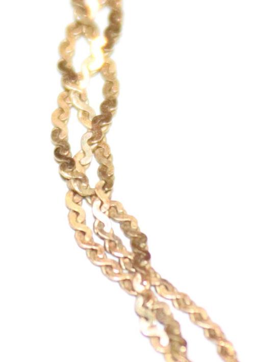 Gouden gevlochten ketting, 14 karaat, Sieraden, Tassen en Uiterlijk, Kettingen, Gebruikt, Goud, Goud, Verzenden