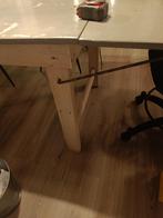 eetkamertafel van vloerdelen, Huis en Inrichting, Tafels | Eettafels, Ophalen, Gebruikt, 200 cm of meer, 50 tot 100 cm