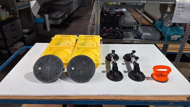 5 x glas dragers, Doe-het-zelf en Verbouw, Glas en Ramen, Gebruikt, Overige typen, Minder dan 80 cm, Minder dan 80 cm, Ophalen