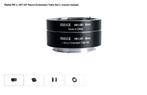 Extension Tube Set Panasonic L-Mount, Ophalen of Verzenden, Nieuw, Macrolens