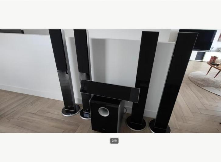 JBL 5.1 Surround set CST55 en Center CSC55, Audio, Tv en Foto, Luidsprekers, Zo goed als nieuw, Complete surroundset, 120 watt of meer