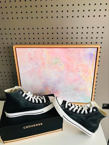 Converse Chuck Taylor All Stars High Leather Black 41 1s581 beschikbaar voor biedingen
