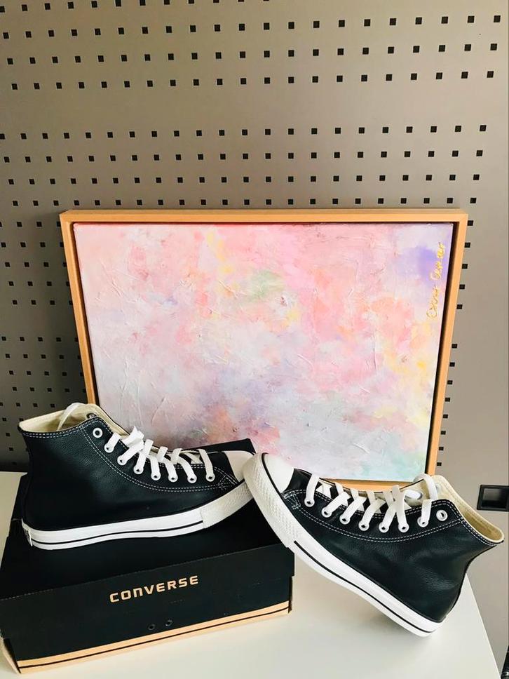 Converse Chuck Taylor All Stars High Leather Black 41 1s581, Kleding | Heren, Schoenen, Nieuw, Sneakers of Gympen, Zwart, Ophalen of Verzenden