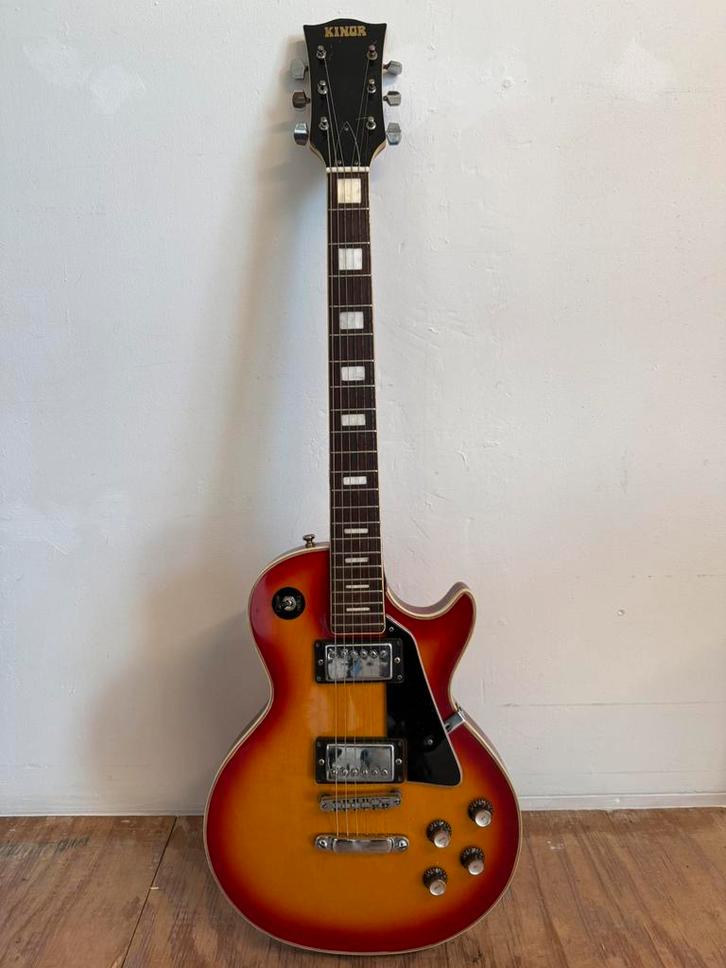 Kinor Sunburst Les Paul  Elektrische gitaar Japan 71-72, Muziek en Instrumenten, Snaarinstrumenten | Gitaren | Elektrisch, Gebruikt