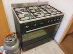 Smeg gasfornuis + oven 90cm breed, Witgoed en Apparatuur, Fornuizen, Ophalen, Gebruikt, 60 cm of meer, Gas