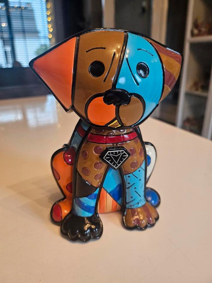 Romero Britto Boxer Dog, Antiek en Kunst, Kunst | Designobjecten, Ophalen of Verzenden