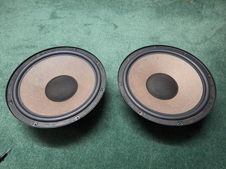 Als nieuw, set Philips AD12200/W8 woofers, Audio, Tv en Foto, Luidsprekers, Zo goed als nieuw, Front, Rear of Stereo speakers