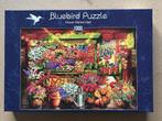 Bluebird puzzel 1000 stukjes Flower Market Stall, Ophalen of Verzenden, 500 t/m 1500 stukjes, Zo goed als nieuw, Legpuzzel