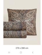 NIEUW Schitterende Zara Home sprei Paisley 270x280 katoen, Ophalen of Verzenden, Zo goed als nieuw, Tweepersoons