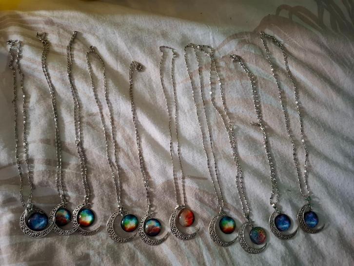 PARTIJ kettinkjes 3.50 euro, Sieraden, Tassen en Uiterlijk, Oorbellen, Overige materialen, Zilver, Ophalen of Verzenden