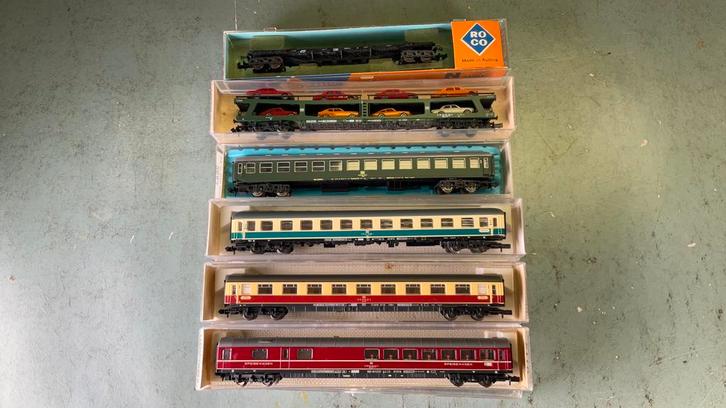 5 stuks SPOOR N Fleischmann wagens, Hobby en Vrije tijd, Modeltreinen | N-Spoor, Zo goed als nieuw, Wagon, Gelijkstroom, Fleischmann