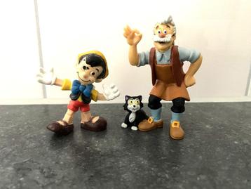 Disney Bullyland Pinokkio en Meneer Geppetto 5,5 en 7,5 cm beschikbaar voor biedingen