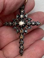 Georgisch 1860 kruis goud roosdiamanten, Sieraden, Tassen en Uiterlijk, Verzenden, Goud, Hanger