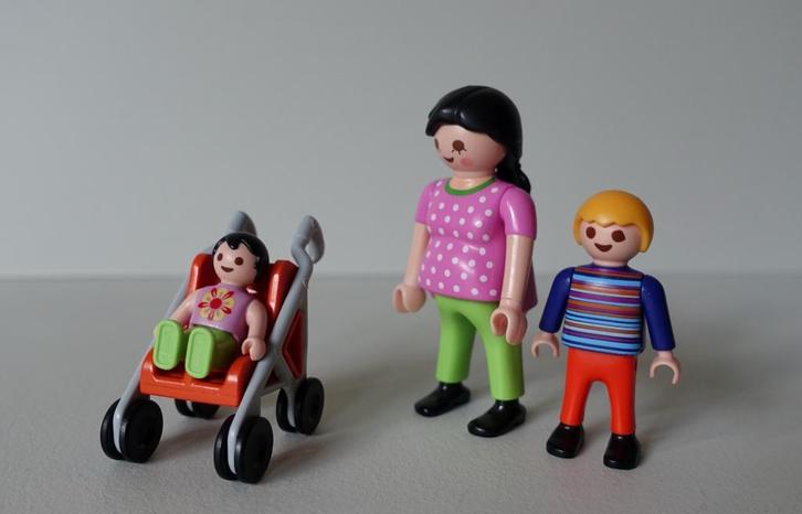 Playmobil MO| 4782 moeder mama met 2 kinderen buggy, Kinderen en Baby's, Speelgoed | Playmobil, Gebruikt, Ophalen of Verzenden