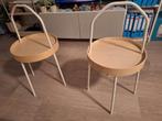 Ikea Burvik bijzettafeltje/nachtkastje, Minder dan 55 cm, Gebruikt, Metaal of Aluminium, Rond