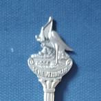 verzilverd lepeltje "Osse" Scheveningen (G.A.V.E.), ooievaar, Ophalen of Verzenden