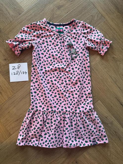 Z8 roze jurkje jurk maat 128 134 meisjeskleding kleding ZGAN, Kinderen en Baby's, Babykleding | Maat 74, Zo goed als nieuw, Meisje