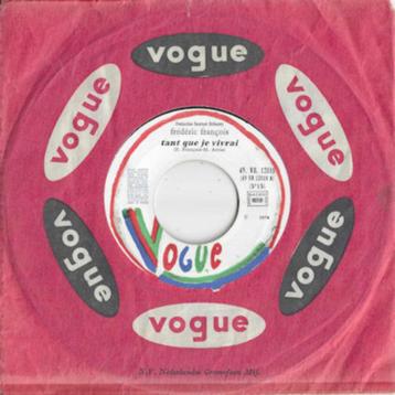 FRÉDÉRIC FRANÇOIS  1974  VRIJ UNIEKE CHANSON !!! F732 beschikbaar voor biedingen