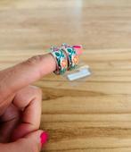 Oorbellen anna nina 924 zilver flower garland hoops, Ophalen of Verzenden