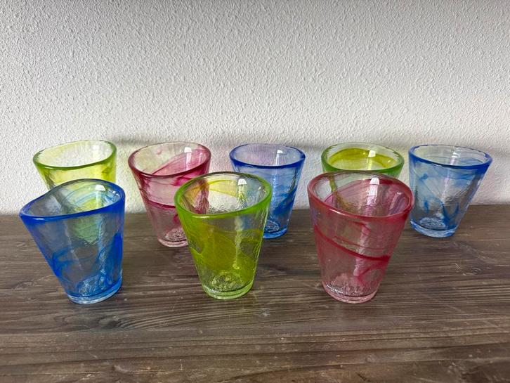 Kosta Boda Mine Glazen - 8 stuks Design Klassieker, Huis en Inrichting, Keuken | Servies, Zo goed als nieuw, Glas of Glazen, Overige stijlen