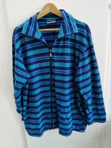 Mooi Marimekko blauwgestreept Fins vest 100% katoen maat L beschikbaar voor biedingen