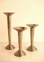 Art deco jaren 30 kandelaren - vintage design, Ophalen of Verzenden, Koper of Brons