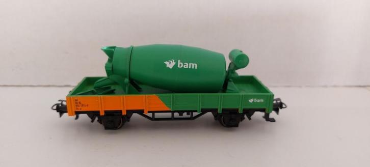 Bam Lage bakwagon met betonmixer van Marklin (11), Hobby en Vrije tijd, Modeltreinen | H0, Nieuw, Wagon, Wisselstroom, Märklin