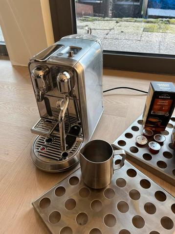 Nespresso Creatista Plus koffiemachine stanless steel  beschikbaar voor biedingen